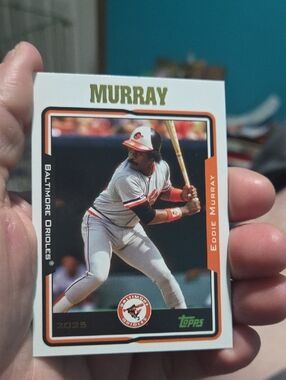 Topps Murray Baseball Card - White & Orange & Black